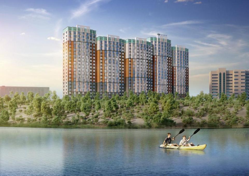 Апартаменты В Жк Laketown На Берегу Озера Almaty Extérieur photo